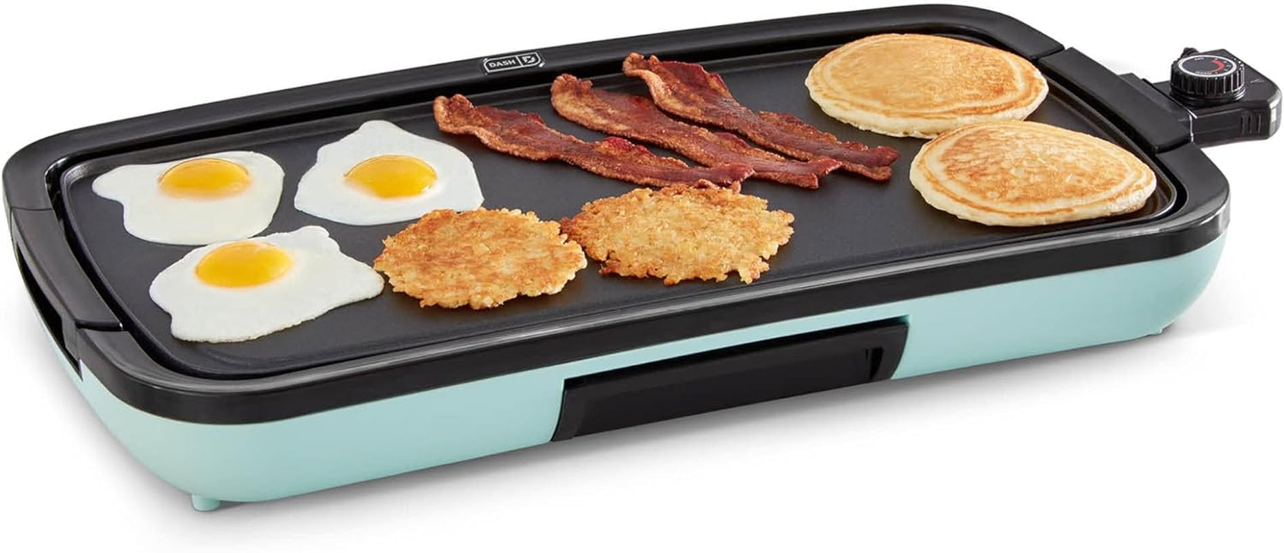 Deluxe Dishwasher-Safe Electric Griddle w/ Drip Tray and Recipe Book