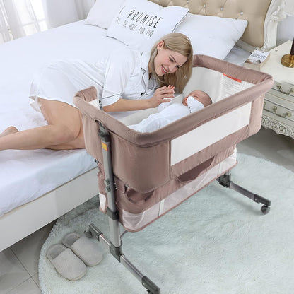 3 in 1 Adjustable Crib with Built-In Mosquito Net